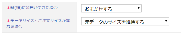 元データのサイズを維持する